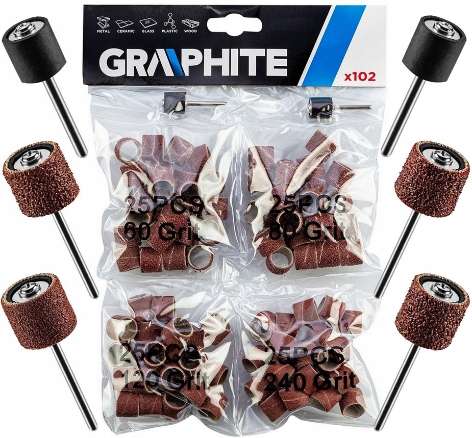 

Taśmy szlifierskie 12,7 mm K60-K240 3,2mm 100szt