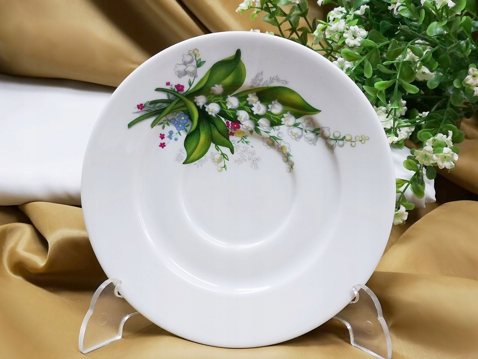 800 FILIŻANKA 400 + SPODEK 16 Konwalia RITA MALCER Marka PPH MALCER