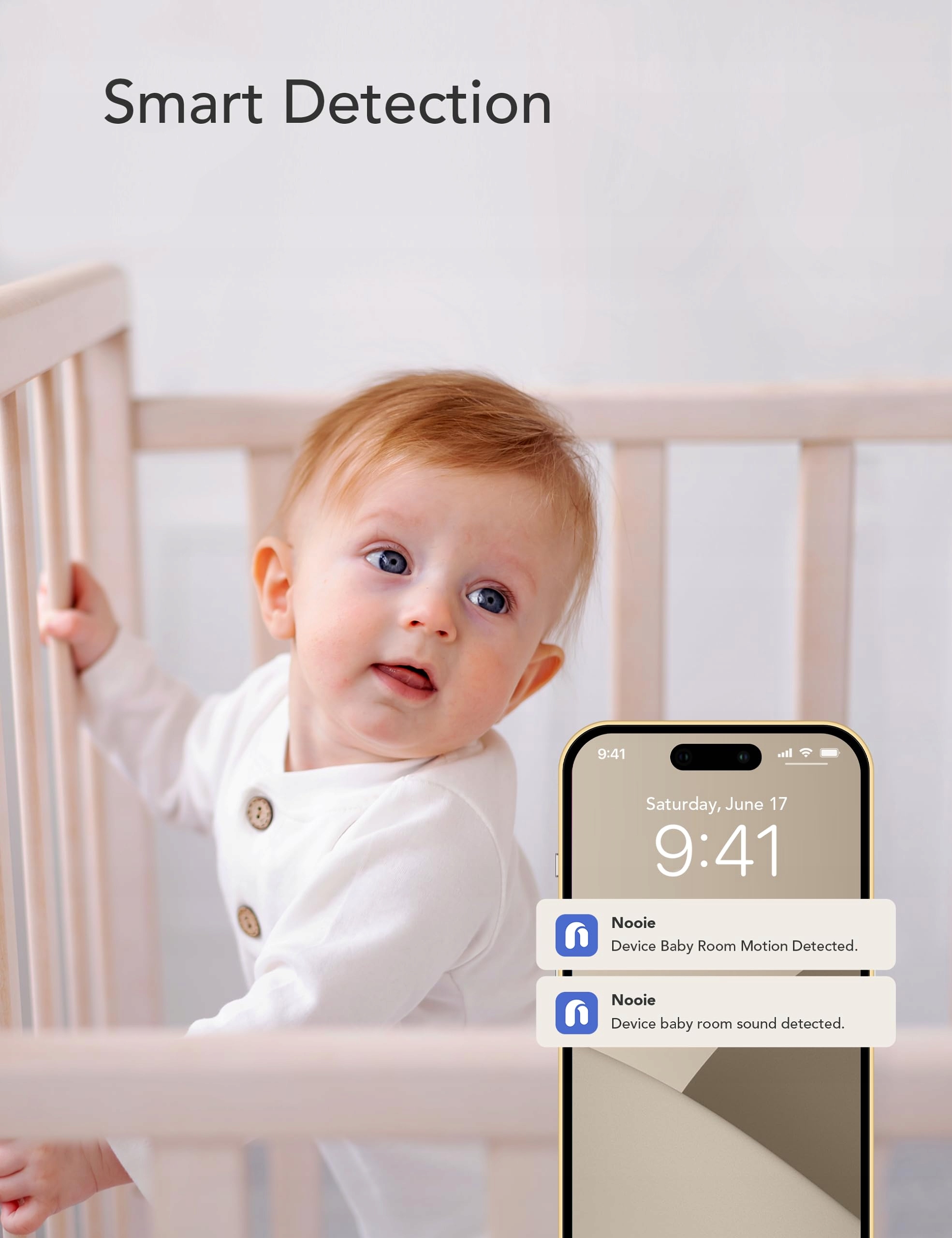 NOOIE Kamera Niania WiFi 1080P HD Nocna Wizja Alexa Detekcja Ruchu — miniatura 3