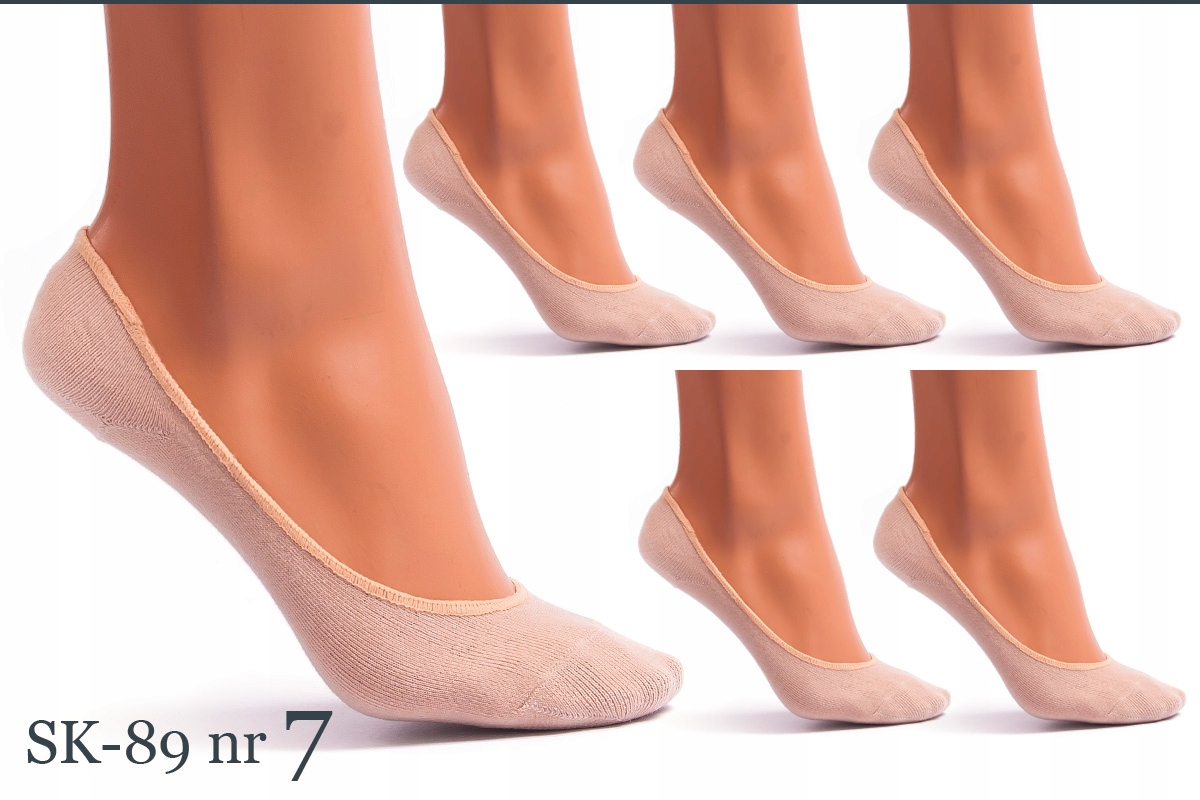 

Bambusowe Stopki skarpetki 6 Par damskie Bezszwowe