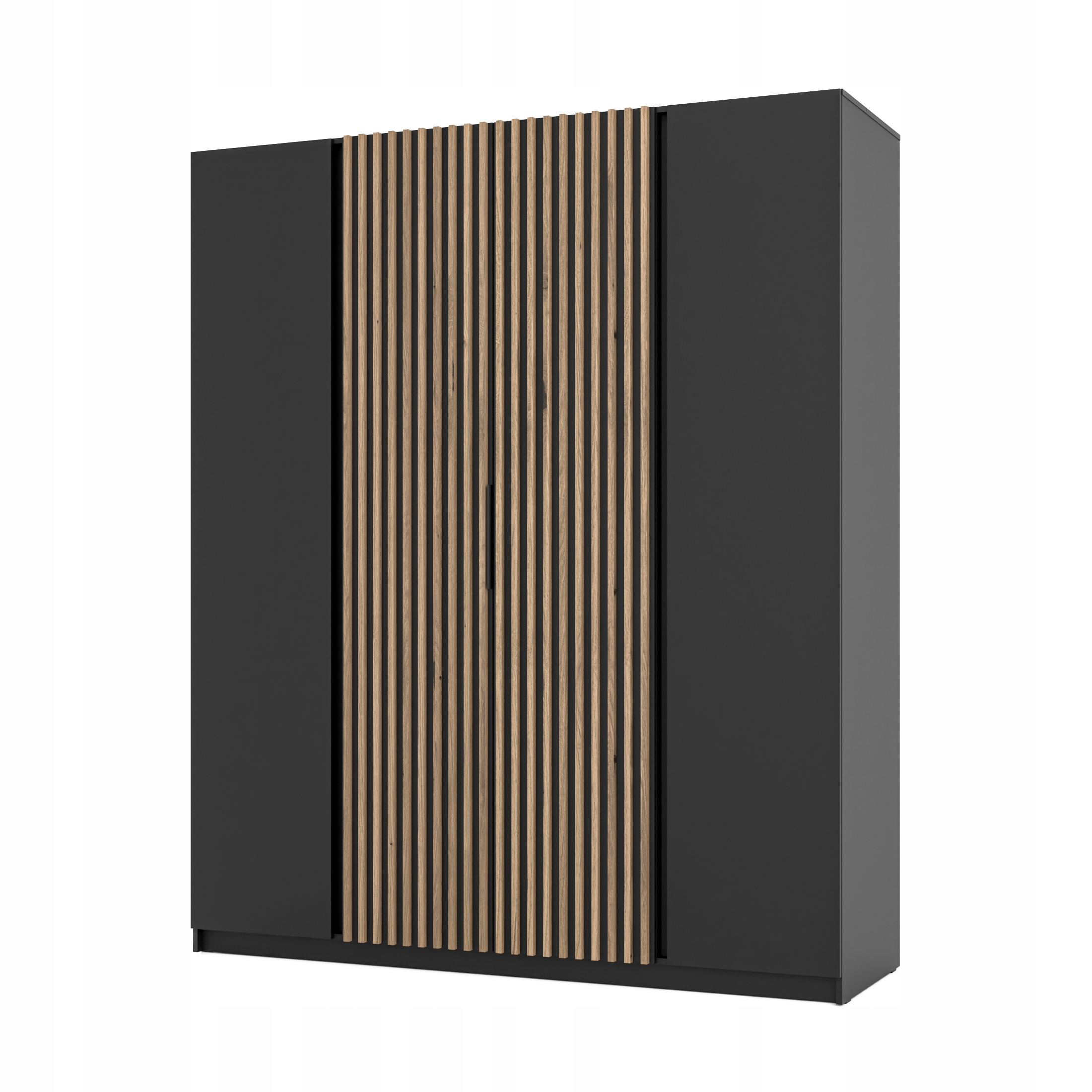 Moderní velká prostorná Skříň Maja 2F 2LAM Lamele Dveřní tyč