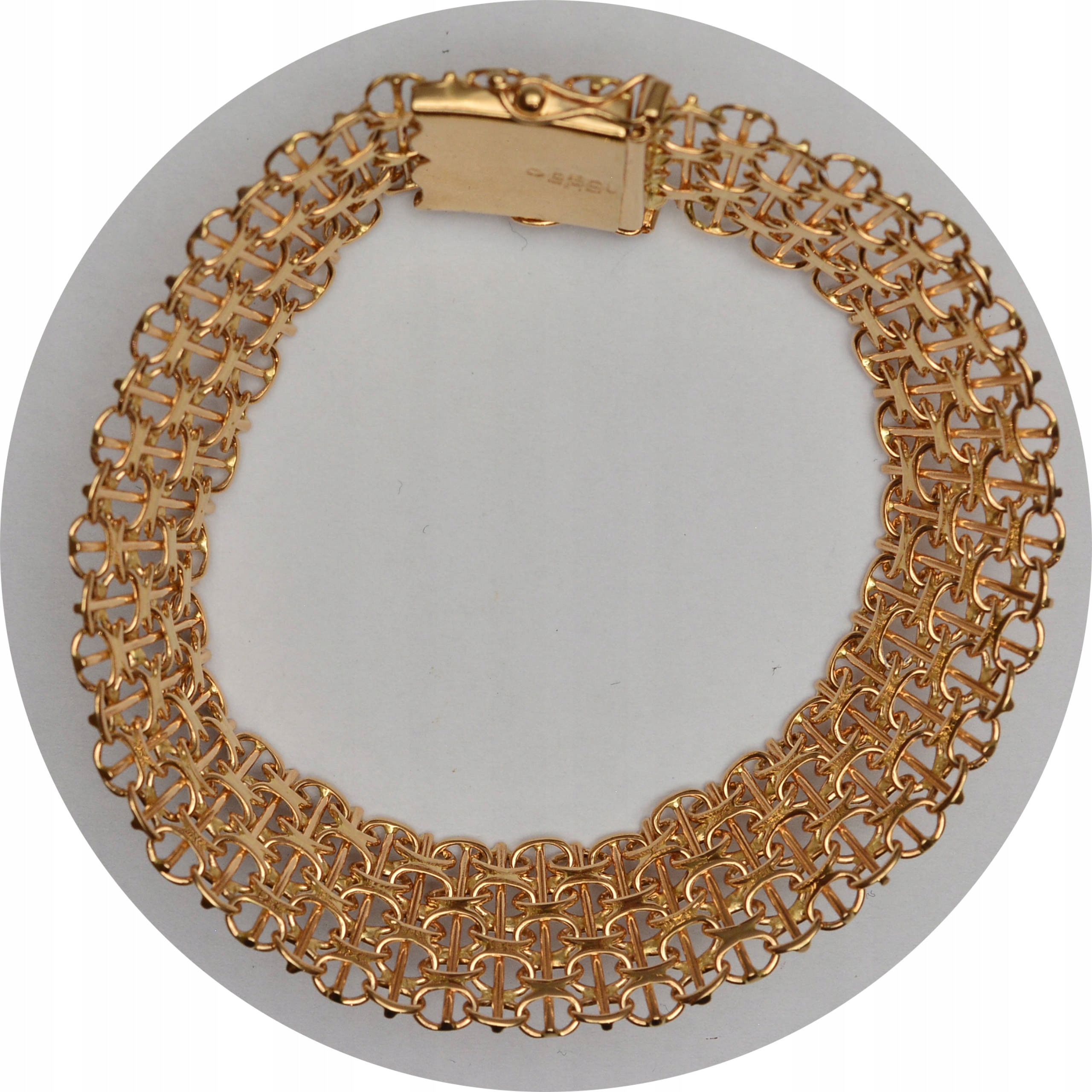 2.jl.DAMSKA ZŁOTA BRANSOLETKA próba 750