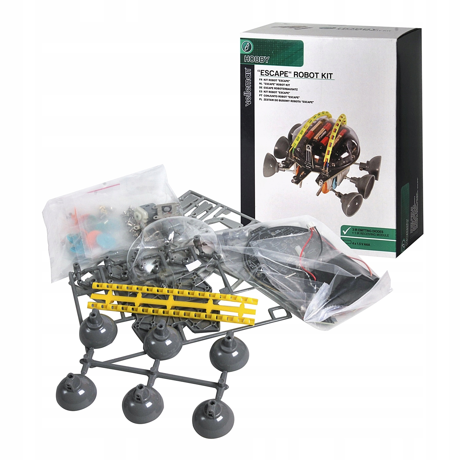 Robot dla przyszłego inżyniera ESCAPE KSR4 DIY Ird Rodzaj jeżdżące