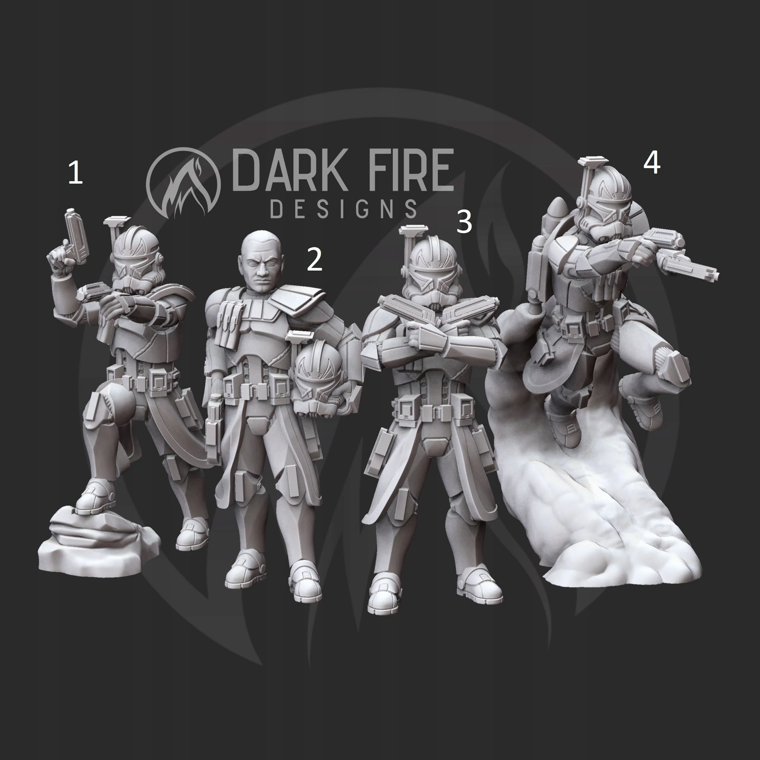 Chosen Capitan model pasuje do gry StarWars Legion all