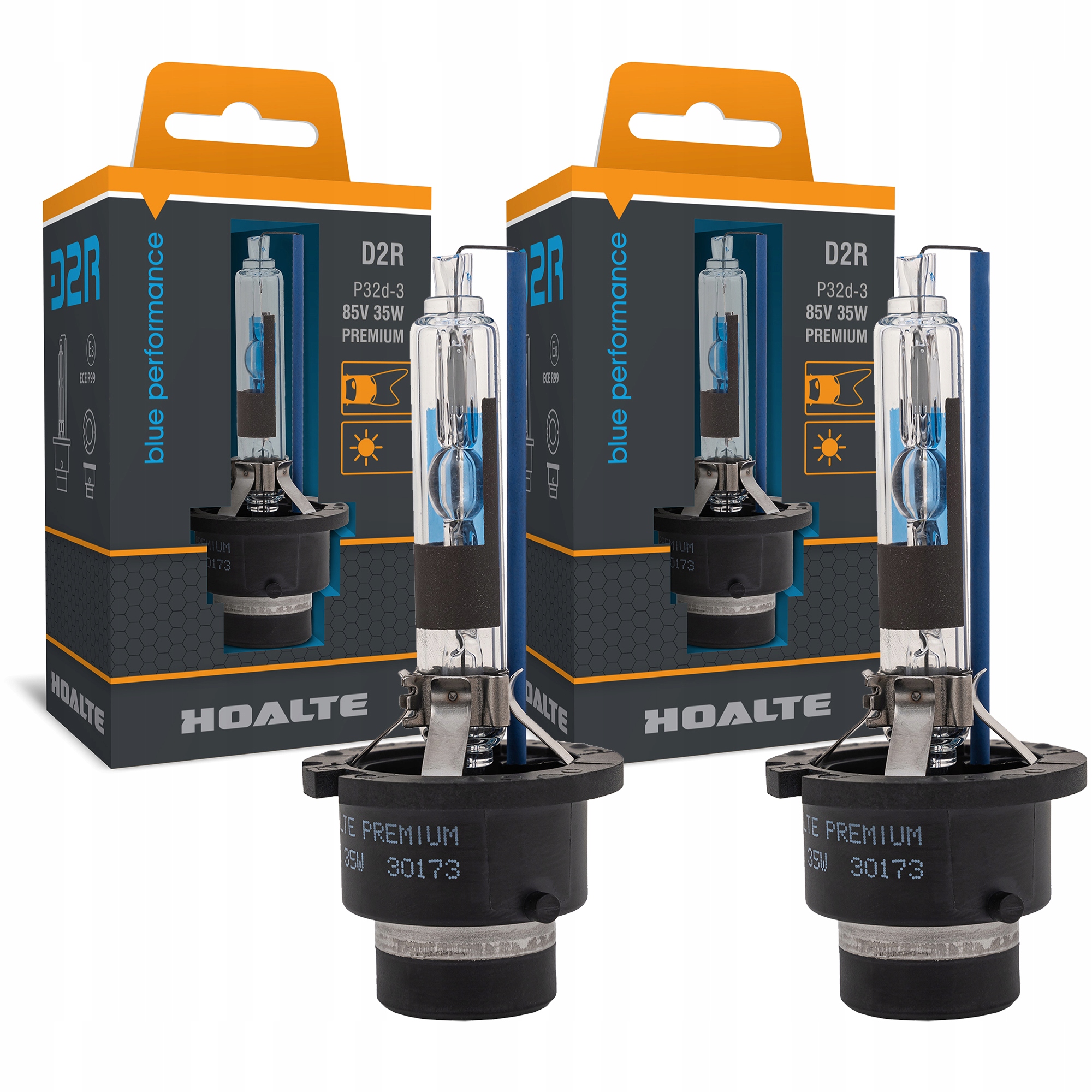 2x D2R Żarnik Xenon Hoalte Blue +100% 6200K Peugeot 607 Subaru Forester XV