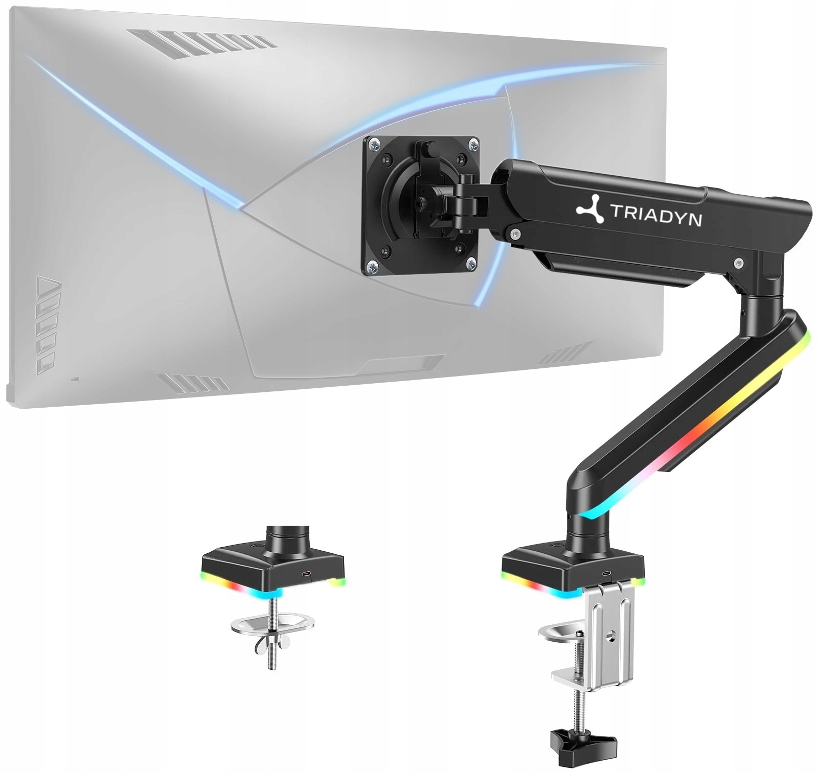 Držák na herní monitor Triadyn Play FlexMount Rgb 13-34" Usb C