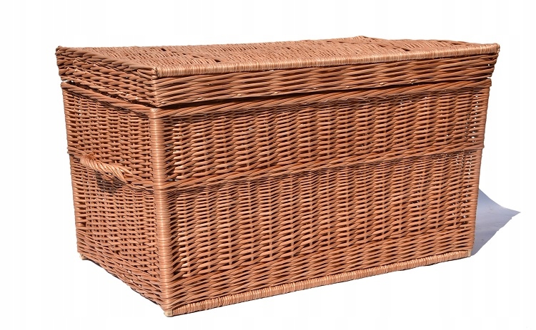 

Duży Kufer Wiklinowy Skrzynia Wiklinowa 90CM- 240L