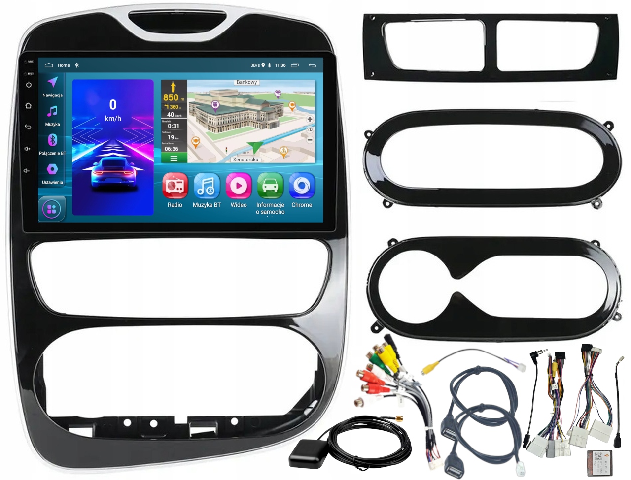 Autorádio Android Renault Clioto 2012-2018 Usb Wifi Carplay Bt 64 Gb