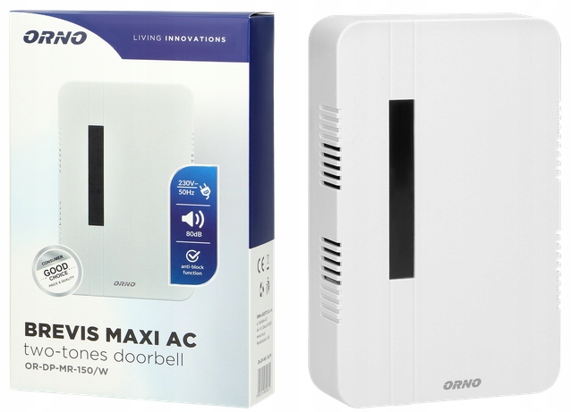 

Dzwonek Przewodowy Do Drzwi 230V Bim-bam Brevismax