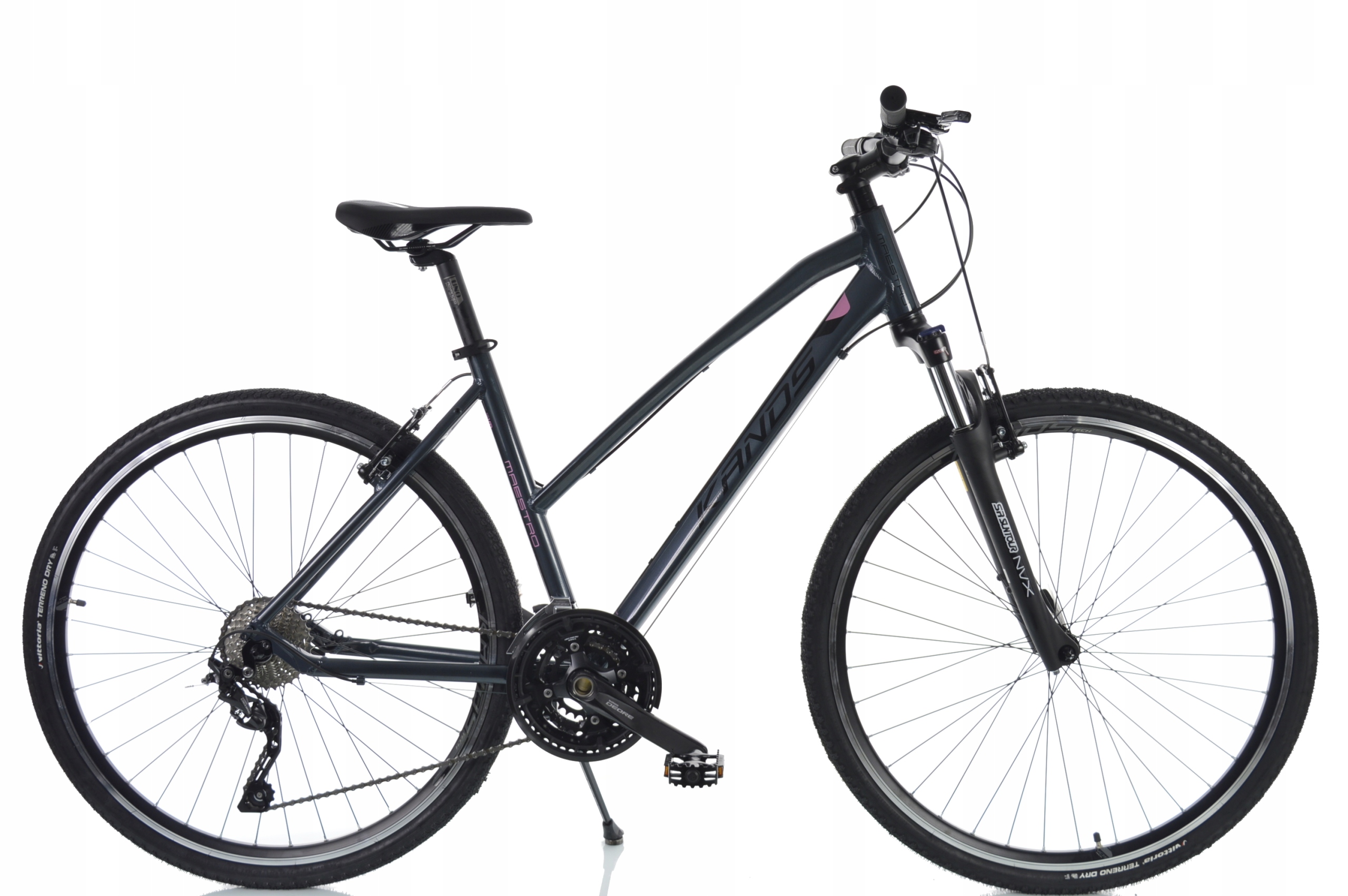 Rower Crossowy 28 Kands Maestro Graf-różowy R17''