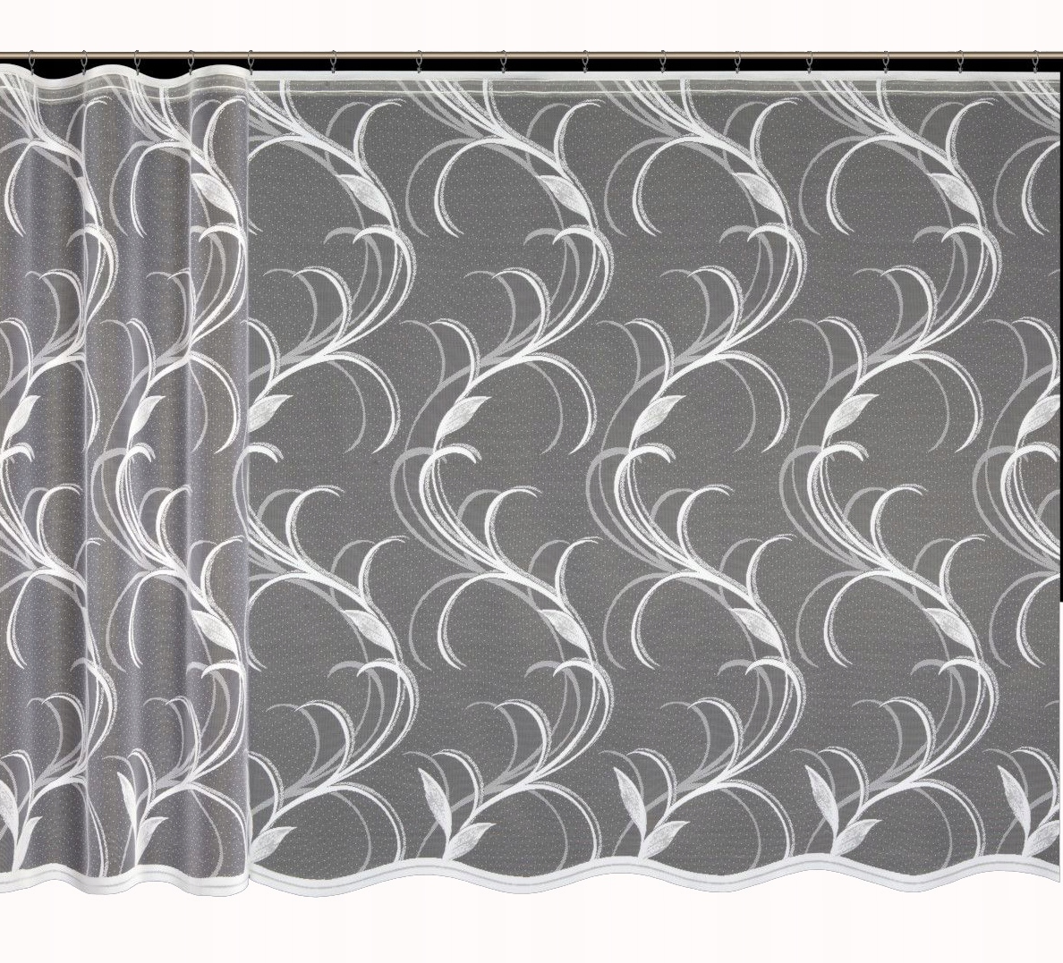 

Mg Firana żakard 4554 Biała 250X180 z taśmą M