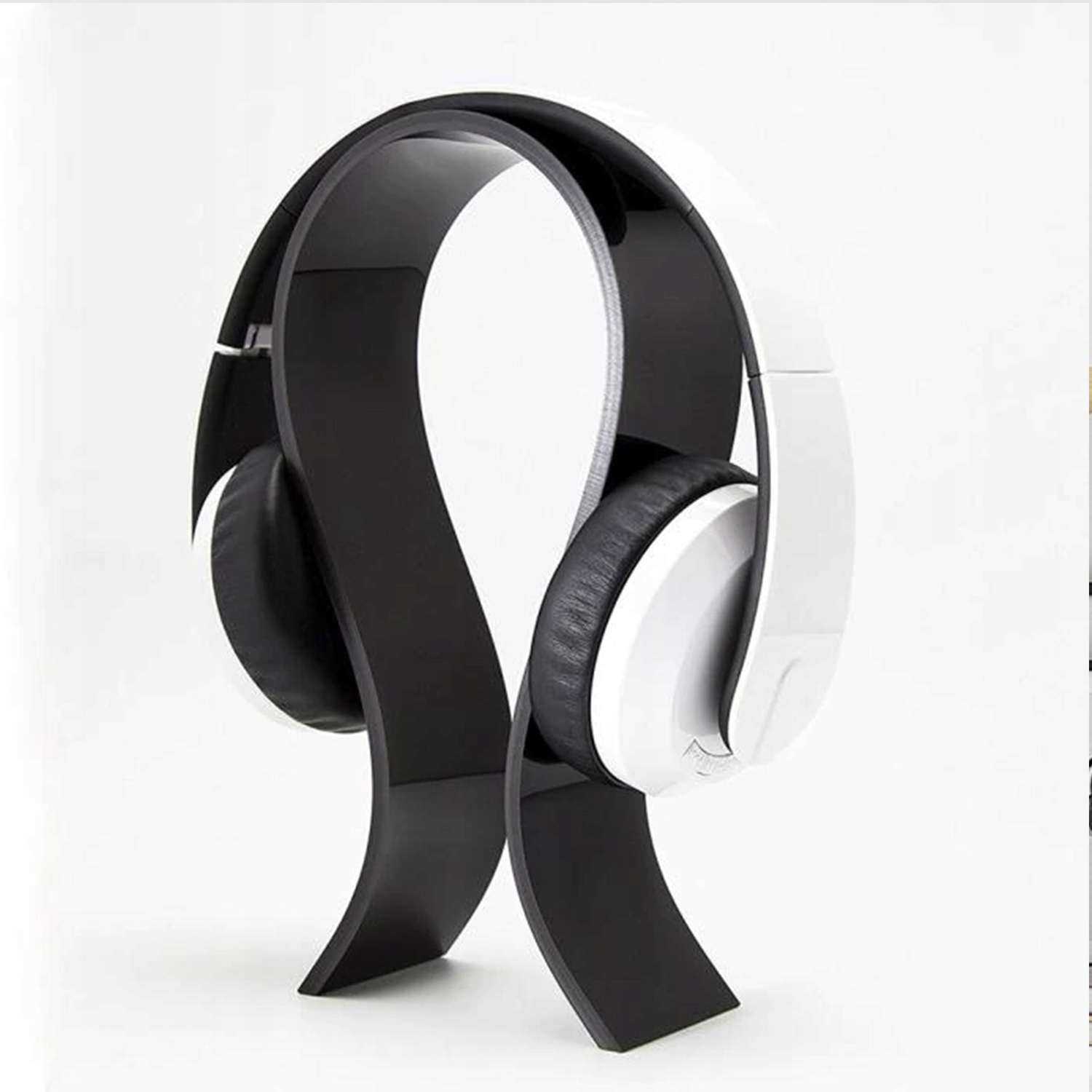 Uchwyt stojak akrylowy podstawka statyw na słuchawki nauszne na biurko Marka Strado