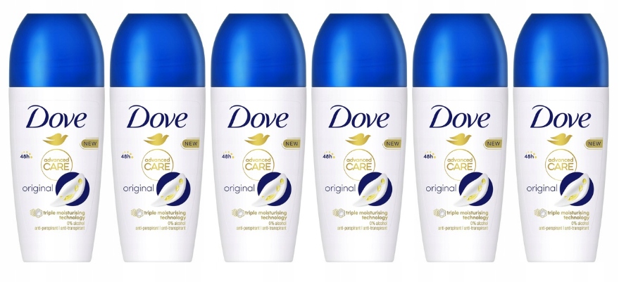Dove Advanced Care Original antyperspirant w kulce 50ml x6