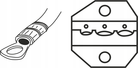 ZACISKARKA PRASKA DO KOŃCÓWEK IZOLOWANYCH KABLI Stan opakowania oryginalne