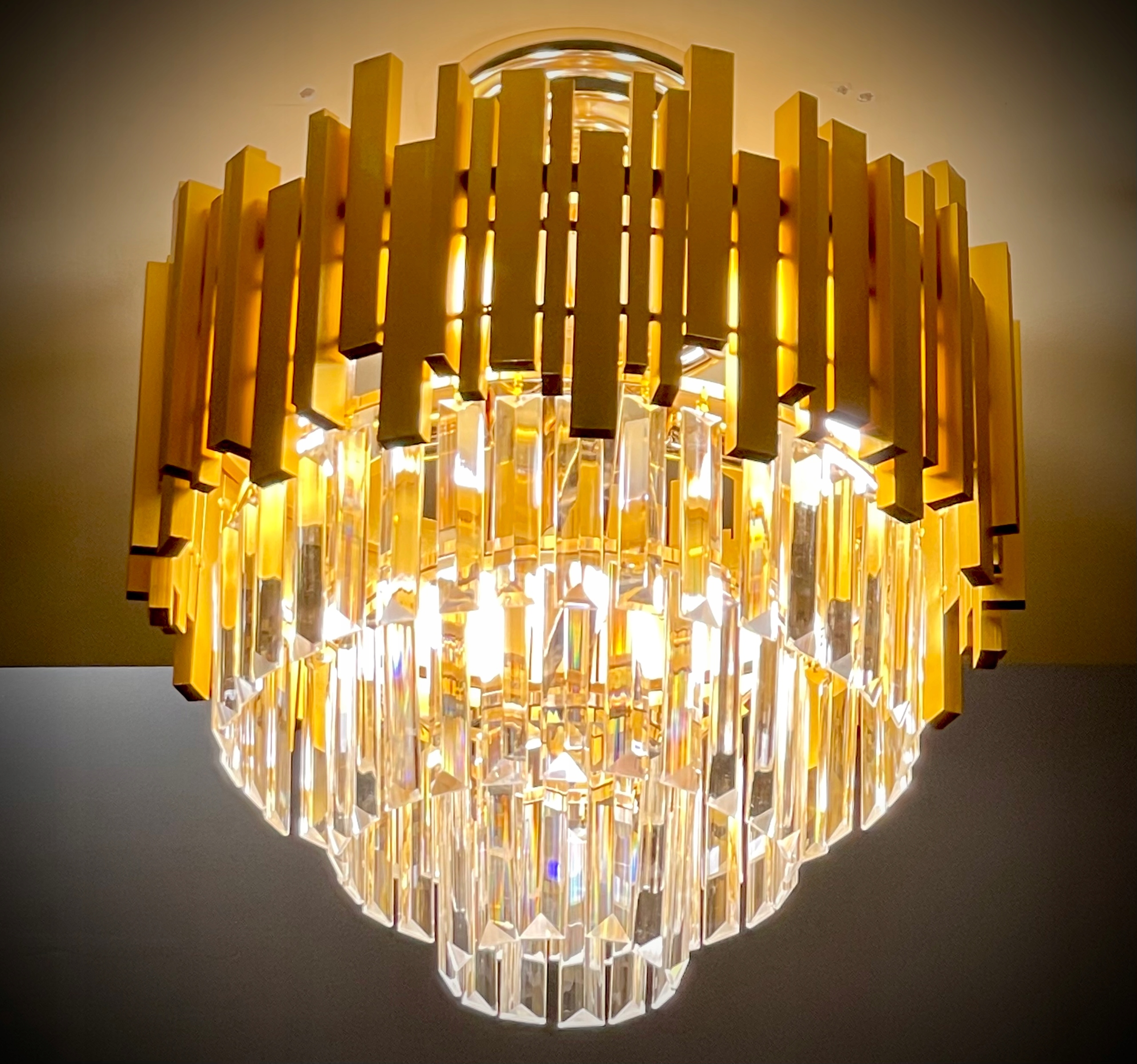 Závesná závesná stropná lampa Kryštálová glamour do obývacej izby a spálne