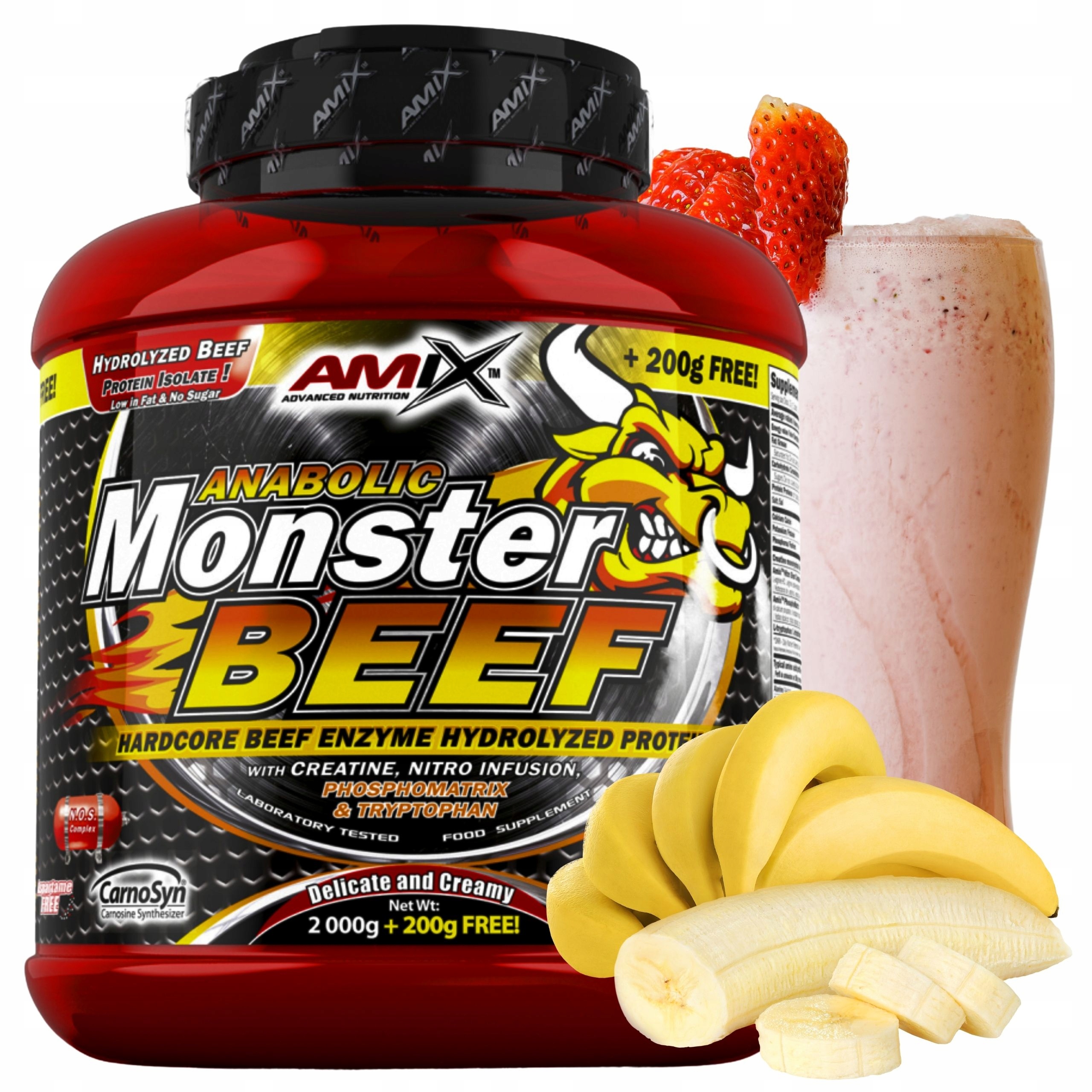 Amix Anabolic Monster Protein Hydrolyzát Hovězí 90% Bílkoviny Protein