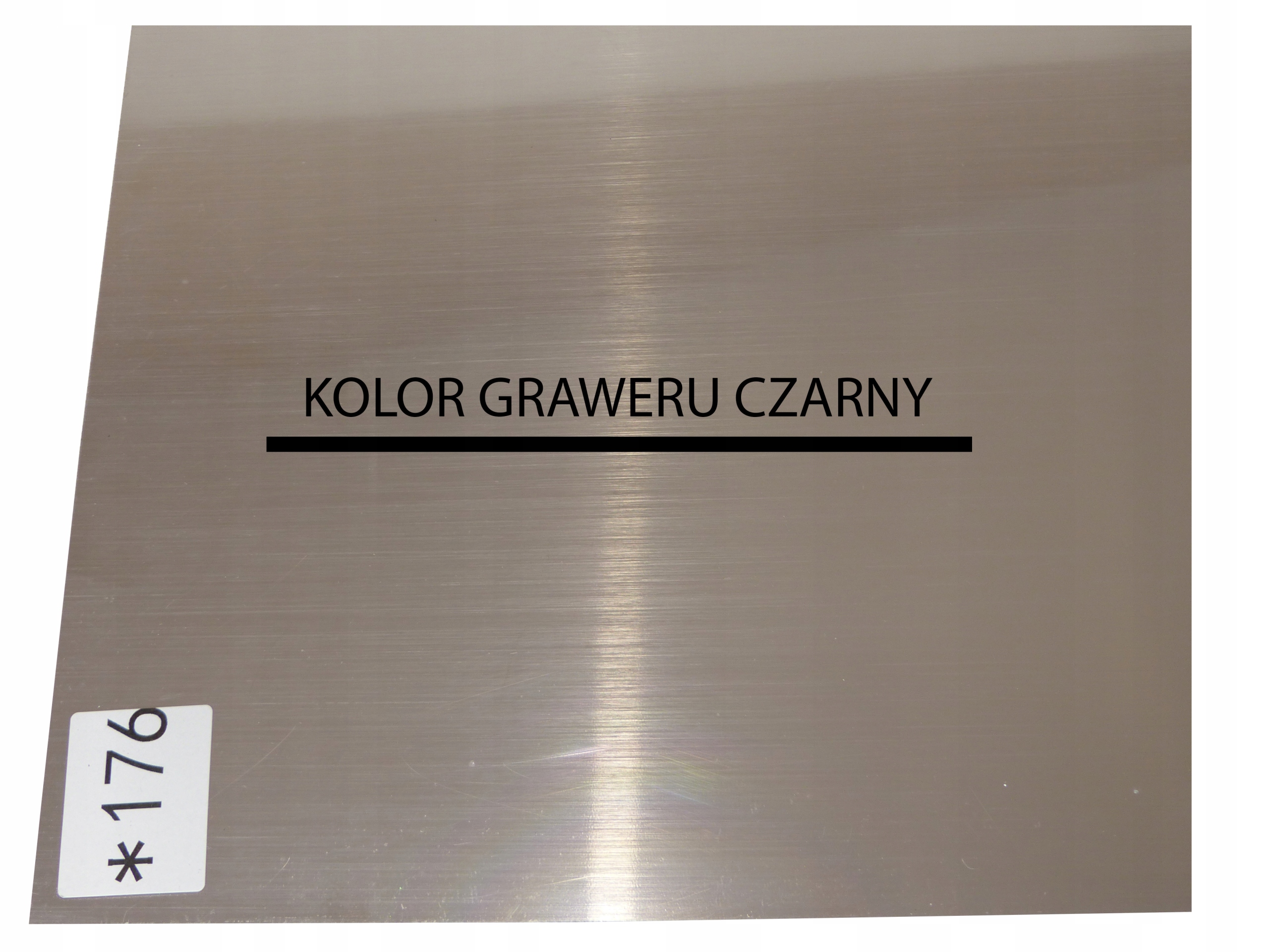 

Laminat grawerski srebrny czarny gr. 0,8 mm