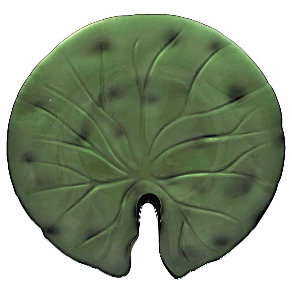 PATERA NA CIASTO OWOCE SZKLANA TALERZ LIŚĆ 32 cm