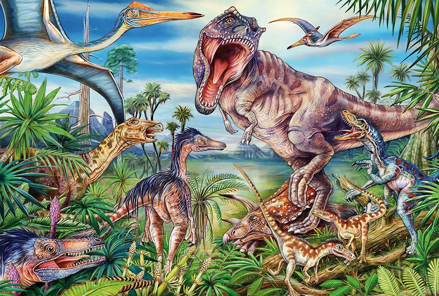 SCHMIDT PUZZLE DINOZAURY 60 ELEMENTÓW OD 5 LAT Kod producenta SCH56193