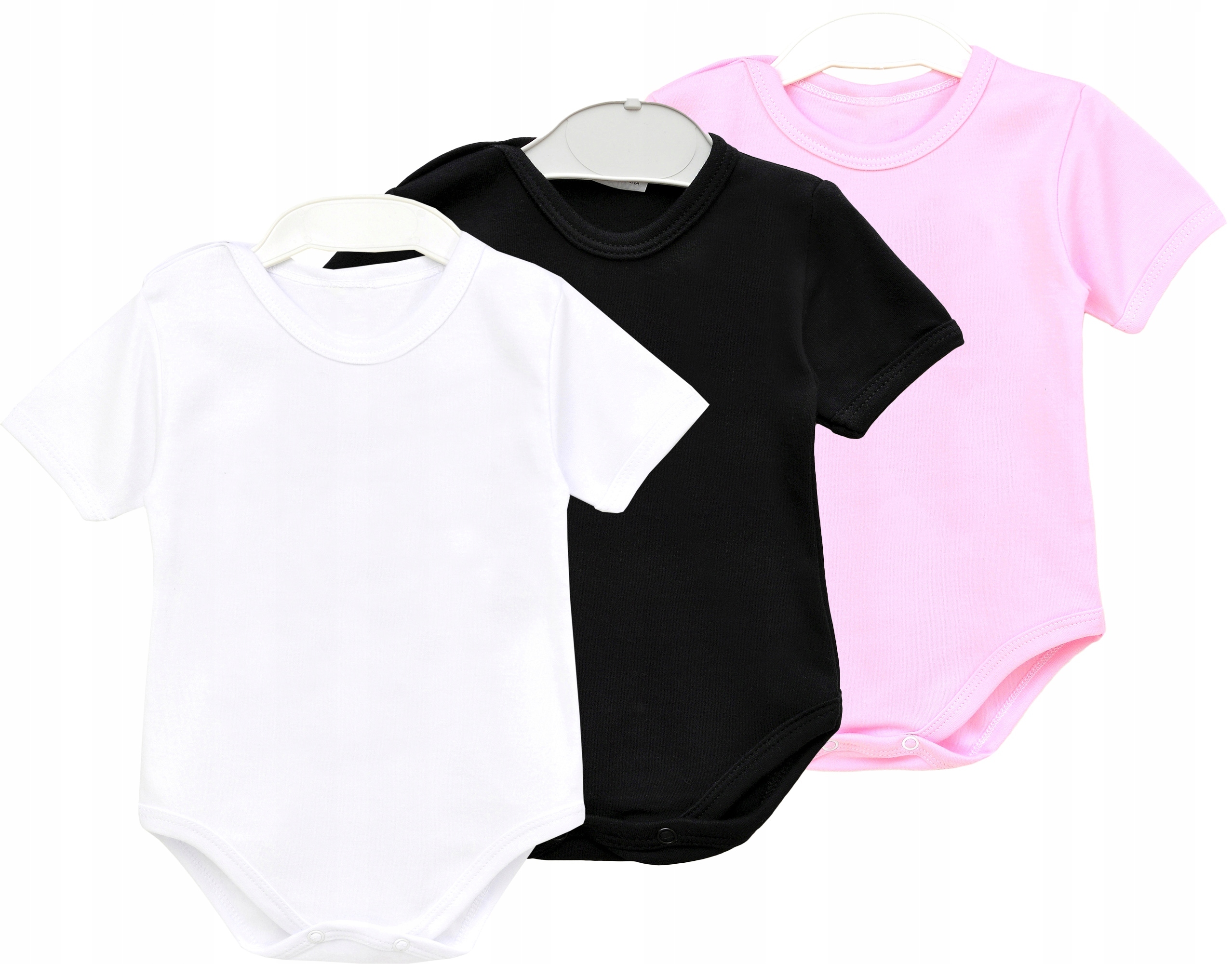 BODY DZIECIĘCE 3 PAK GŁADKIE KRÓTKI RĘKAW R. 98