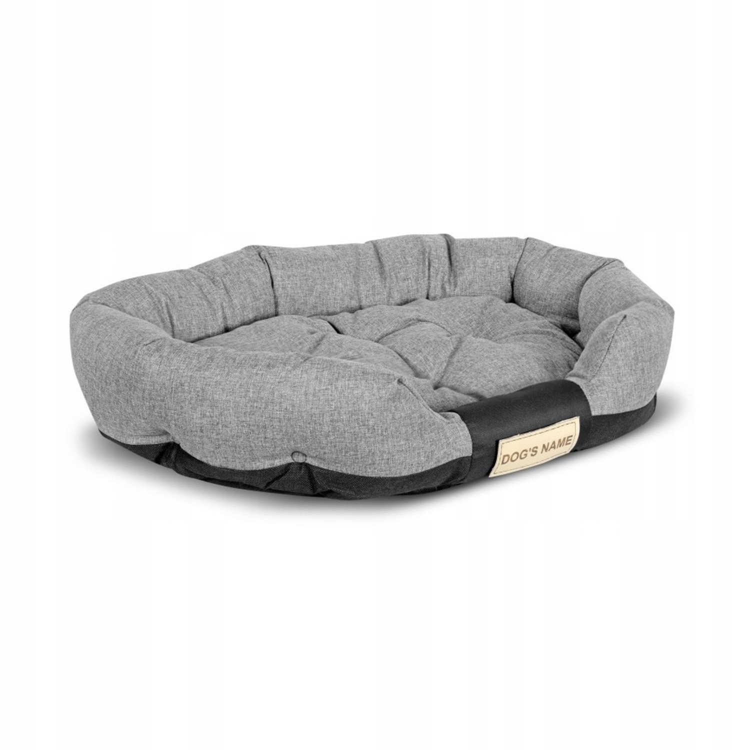 Levně Pelíšek Oválné Šedé Vel 100 x 75 cm /pro psa Voděodolné /+ Jméno.