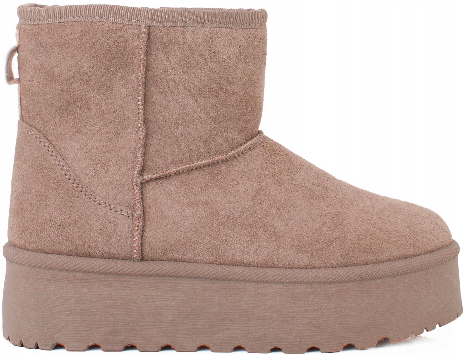 ŚNIEGOWCE BEŻOWE OCIEPLANE KHAKI BOTKI NA PLATFORMIE 37 Marka inna