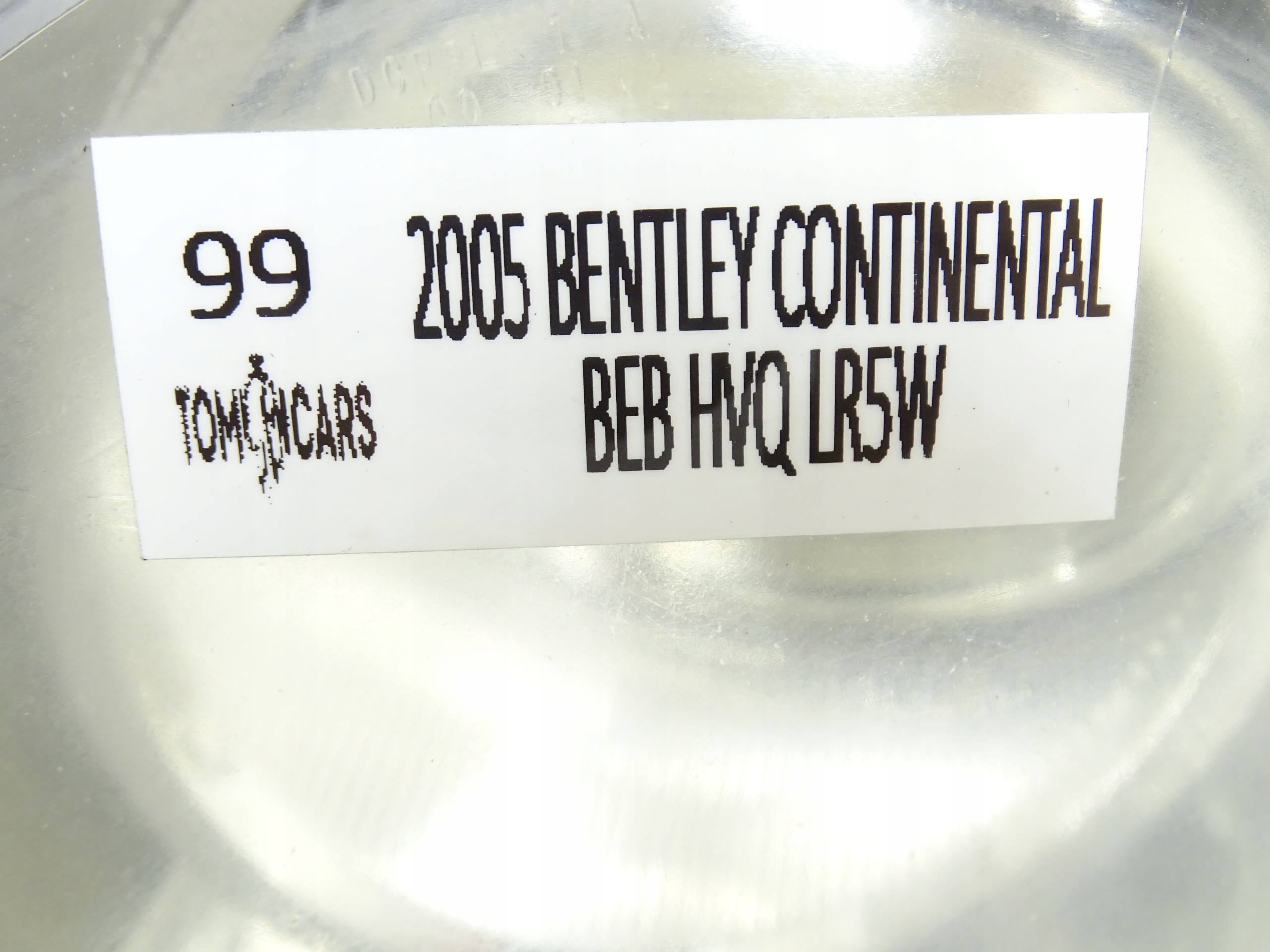 light left front UK BENTLEY CONTINENTAL 3W2941015F