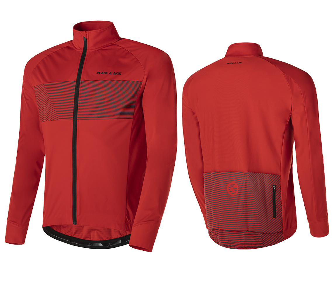 Cyklistická přechodová bunda Kellys Kls Flame Red L