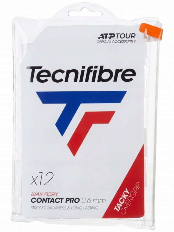 Tecnifibre Pro Contact 12P Owijki tenisowa wierzchnia biała 12szt.