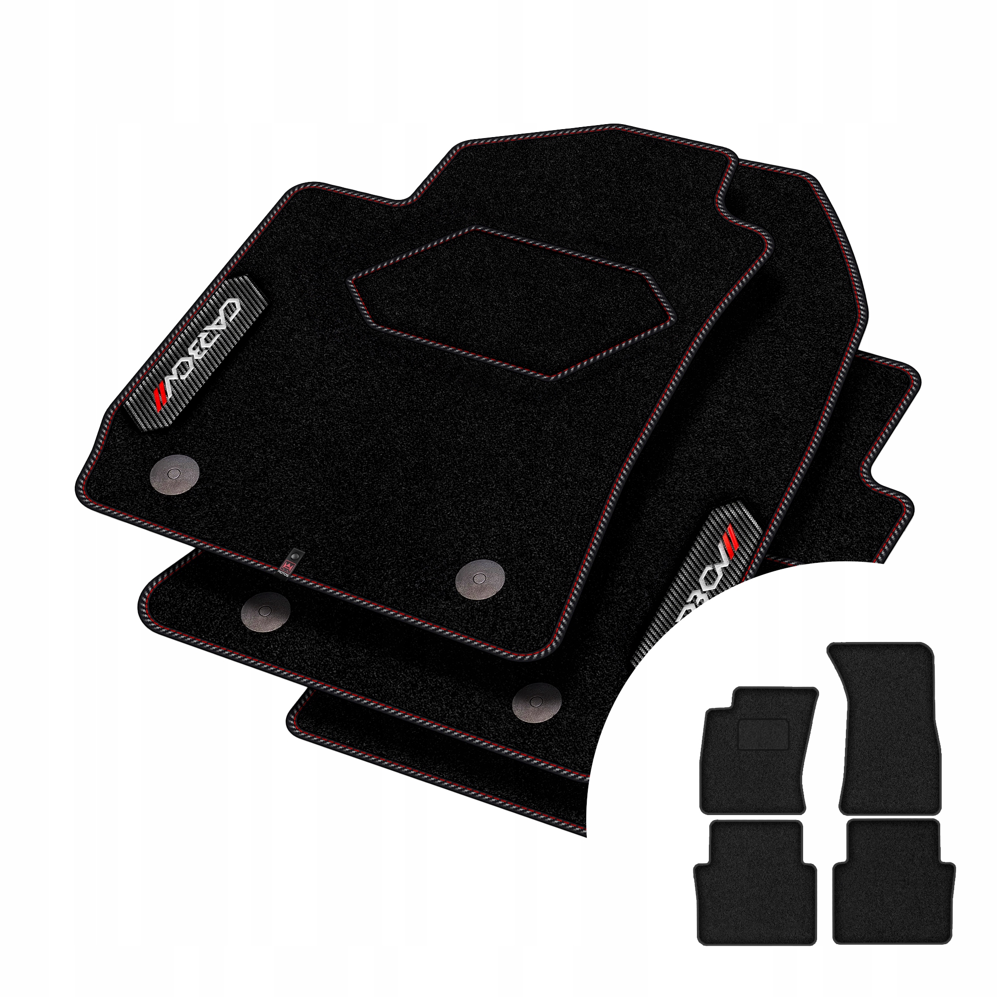 Koberce Carbon pro Audi A8 D3 2002-2009