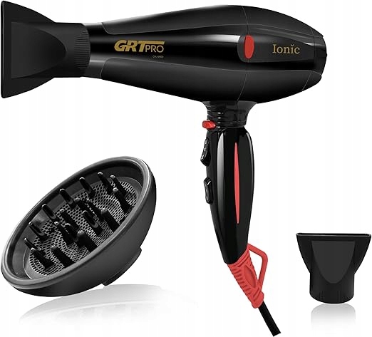 Profesjonalna Suszarka Grt Pro 2400W 40mln Jonów Dyfuzor Ec