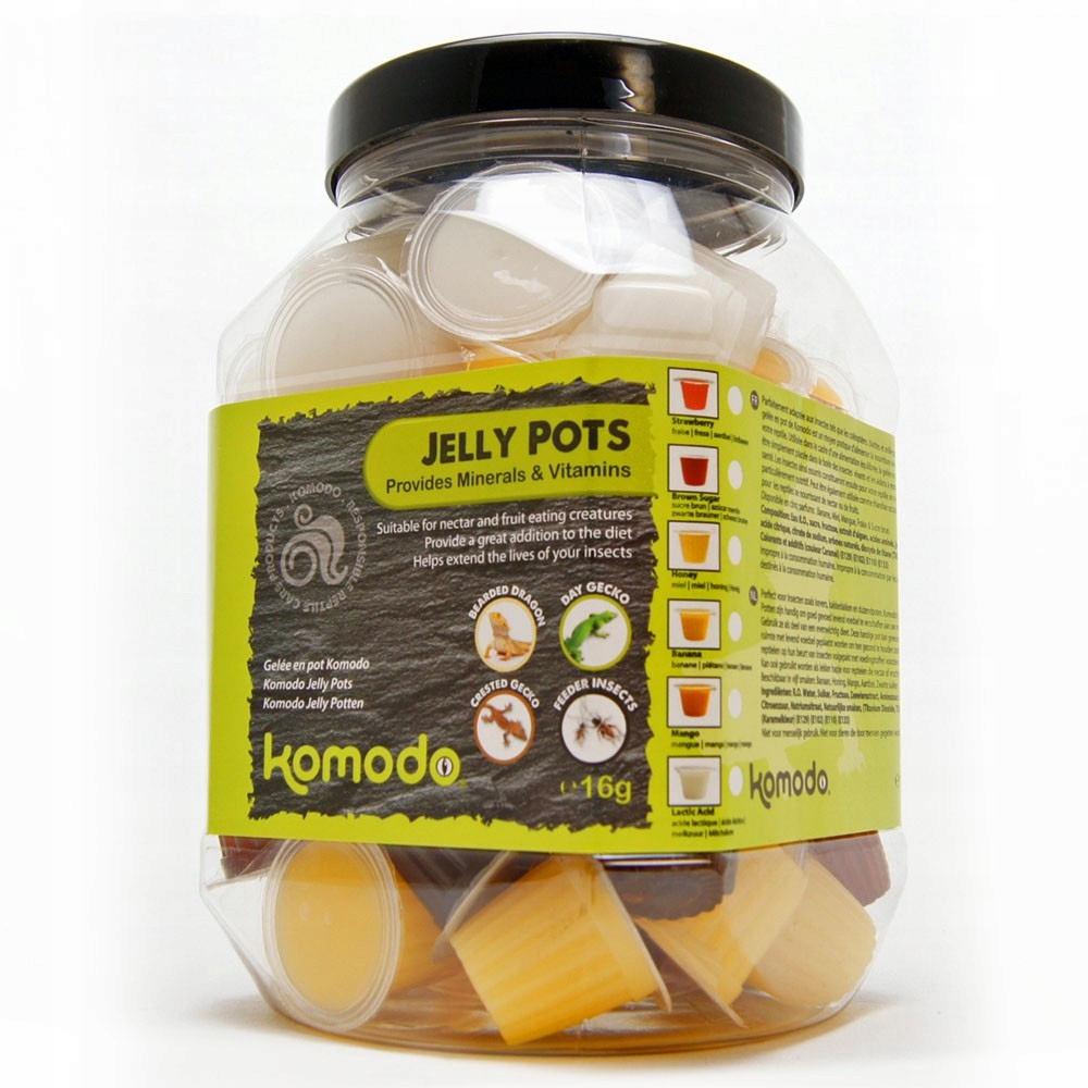 Krmivo V Gelu Pro Hmyz A Plazy Jelly Pot MIX Chutí Pamlsek Ve Sklenici
