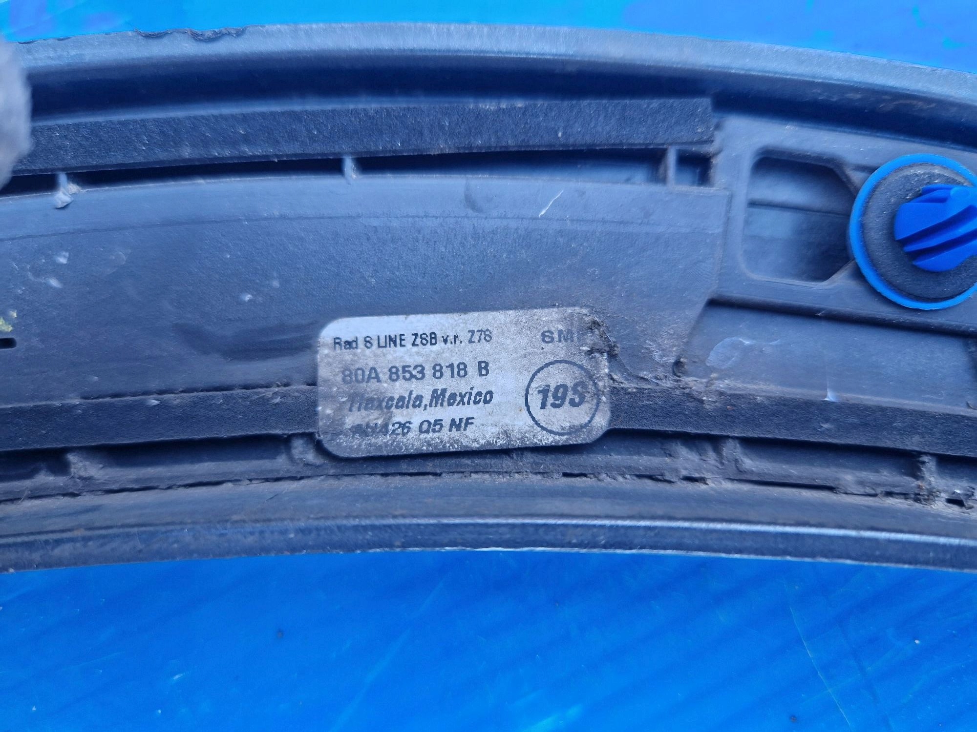 cap for fender right rear AUDI Q5 II S-LINE 80A 2016R->