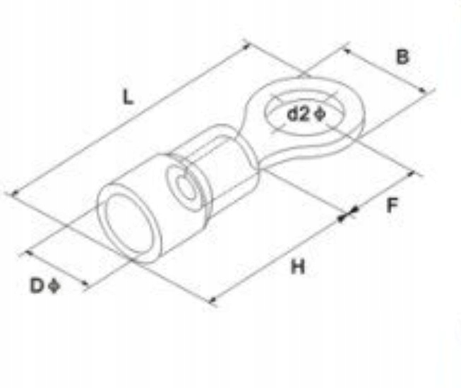 SZYBKOZŁĄCZKA EL. Z OCZKIEM RV1.25-4 GRE AWG 22-16 Marka inna