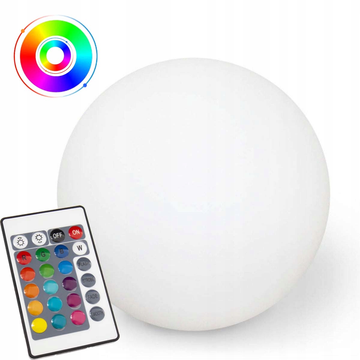 

Lampa Ogrodowa Solarna Led Rgb Kula 17cm Pilot