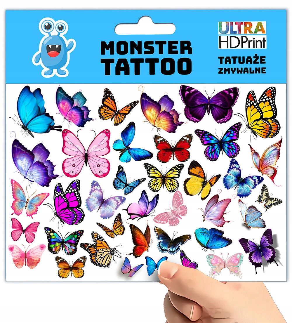 TATUAŻE DLA DZIECI TYMCZASOWE TYMCZASOWE MOTYLKI WZORY ZESTAW JAKOŚĆ Rodzaj gadżetu filmowy