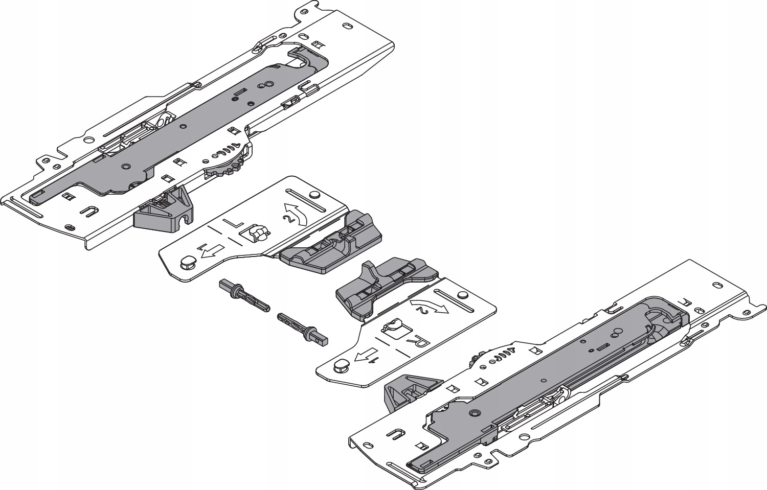 

Zestaw Tip-on Blumotion L3 T60B3530 Blum