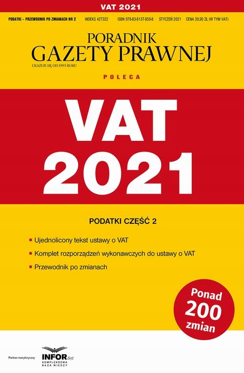 VAT 2021 PODATKI CZĘŚĆ 2 PRACA ZBIOROWA EBOOK