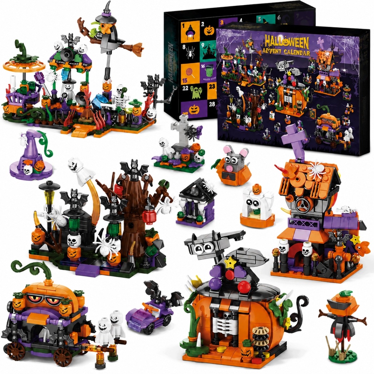Адвент-календарь Halloween 2026 конструктор 31 в 1, 31 модель — фото 5