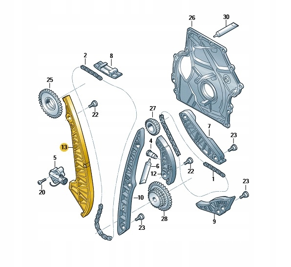 SZYNA ŚLIZGOWA CUPRA ORYGINAL OE