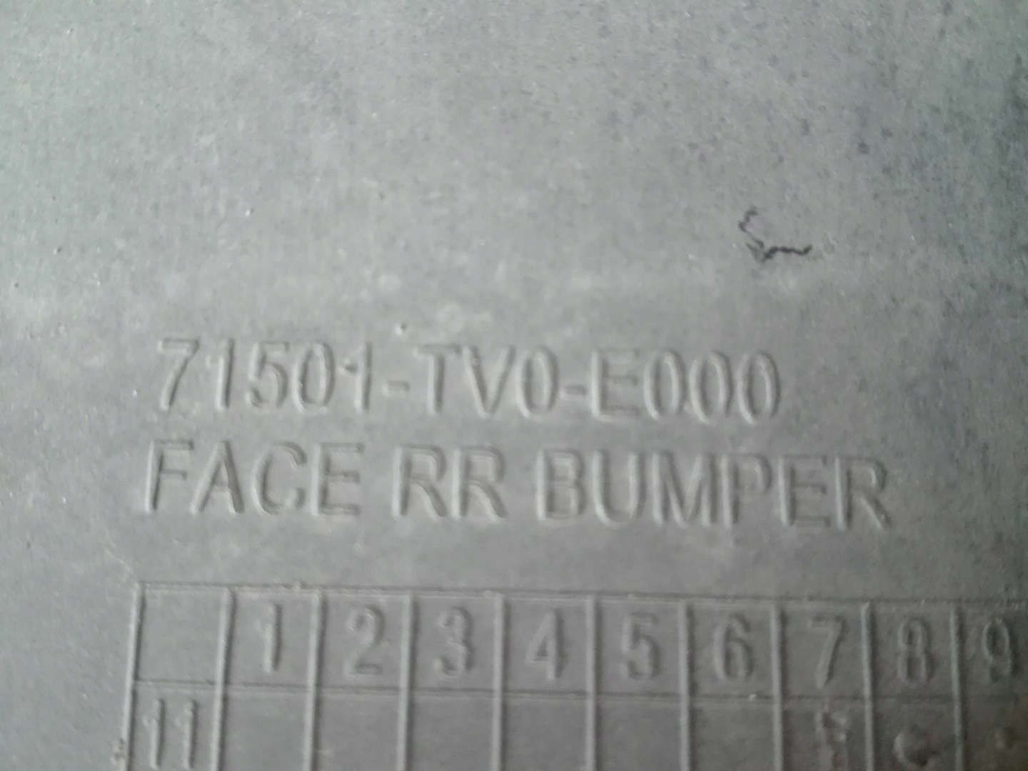 bumper rear part rear HONDA CIVIC IX 12