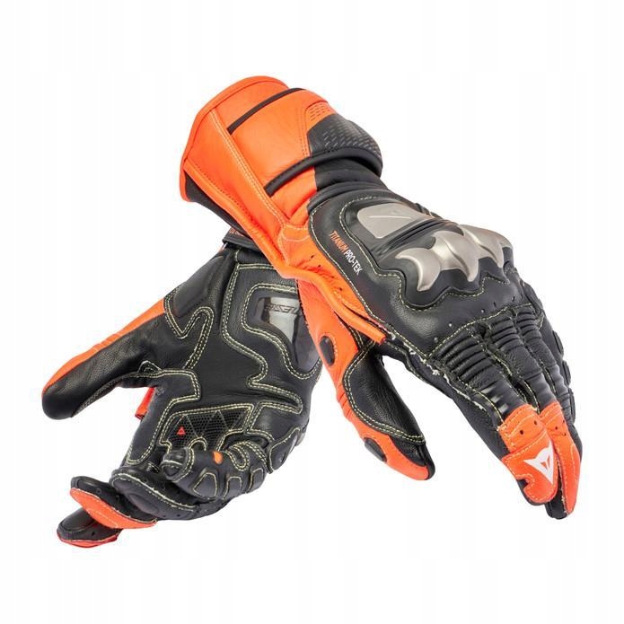 Športové rukavice Dainese Full Metal 7 čierne/červené-Fluo XXXL