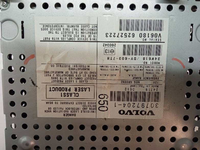 RADIO 307972041 Volvo S60 e (2000-2009)