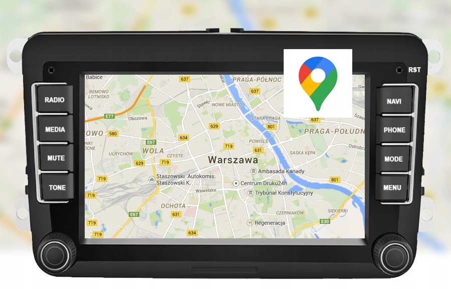 RADIO NAWIGACJA SKODA OCTAVIA II SUPERB RAPID GPS Stan opakowania oryginalne