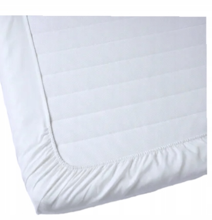 PRZEŚCIERADŁO Do łóżeczka DOSTAWNEGO 90x55 białe Szerokość produktu 55 cm