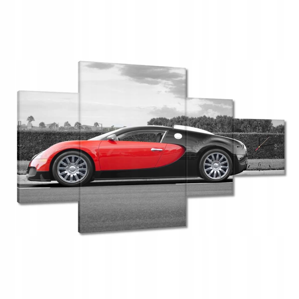 Nástěnné hodiny Bugatti Veyron 130x80