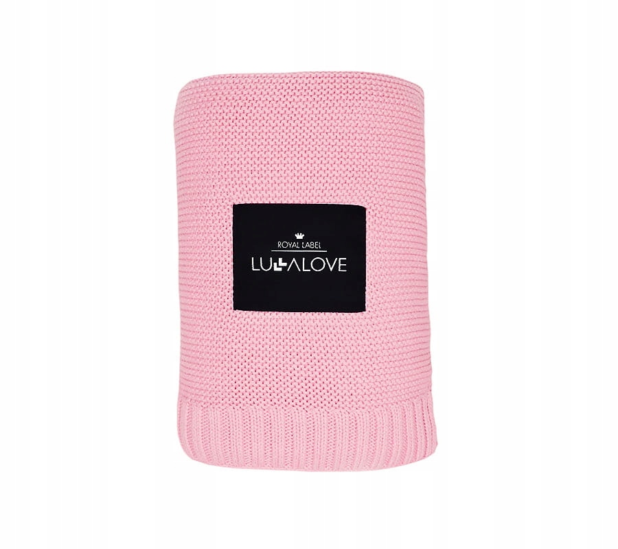 Lullalove Kocyk Bambusowy Koc candy pink, różowy