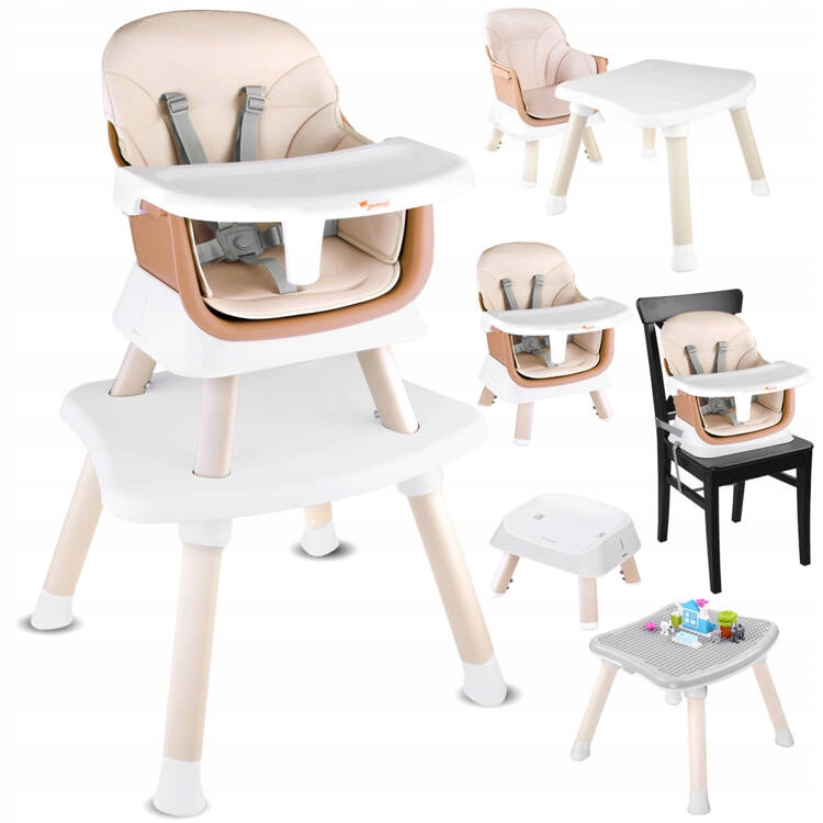 Fotelik krzesełko do karmienia Zestaw 6w1 ZA4142