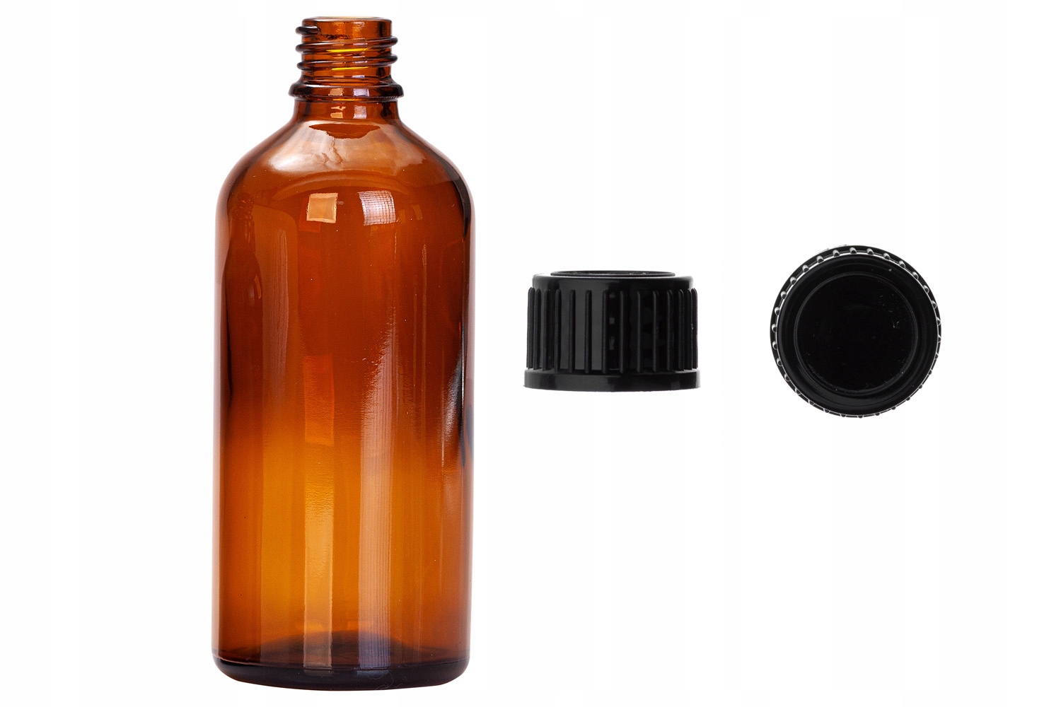 

Butelka szklana brązowa 100 ml nakrętka Cz 5 sztuk