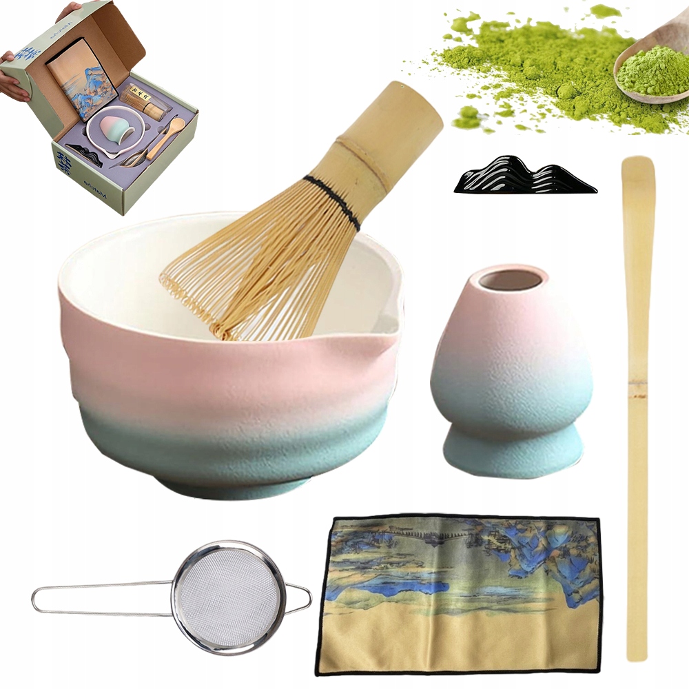 Levně Matcha Sada Na Čaj 8 V 1 Milovníci Matchy Šlehací Metly Vysoká Kvalita